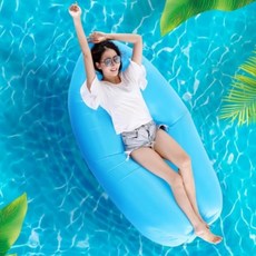 에어매트 에어쇼파 야외침대 수영장 대형튜브 해변 캠핑 5color, 스카이