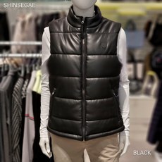 엘르골프 (6I81404 199) 2022 여성 겨울 인조가죽 패딩 베스트 2801315