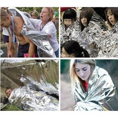 단체캠핑 은색코팅 비상용담요 침낭이불 야영 야외, 160cmX210cm, 20개