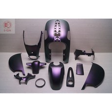 E-GIN 機車車殼 消光變色龍烤漆部品, 1個