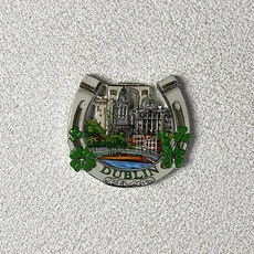 냉장고 자석 기념품 더블린 홈 데코 컬렉션 예술 공예 선물 건축 랜드마크 말굽 3D