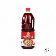 해표 고추맛기름 1.8L X 4개 중식 매운기름 향미유, 1세트