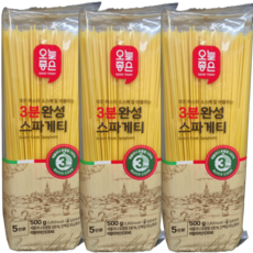 오늘좋은 3분 완성 스파게티, 3개, 500g
