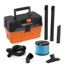 Ridgid WD4522 4.5갤런 프로 팩 휴대용 습식/건식 진공 청소기 190239, Ridgid WD4522 4.5갤런 프로 팩 휴대용 습