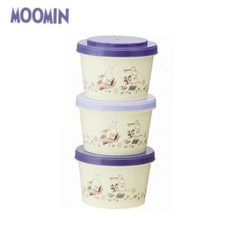 주방용품 무민 꽃밭 조인트식 보관용기 3종 RNWAC3CC4