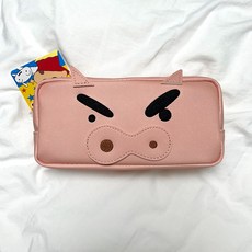 일본 정품 짱구 부리부리대마왕 필통 파우치, 1개, 스킨