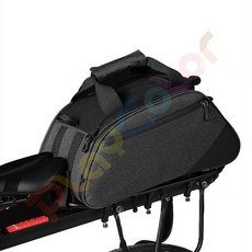 PCB 尼龍布大容量後貨包 腳踏車馬鞍袋, 1個, Black