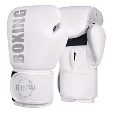 GINGPAI 깅파이 복싱글러브 권투 무에타이 킥복싱 스파링 MMA 장갑 GBOXQT, 1세트, 화이트