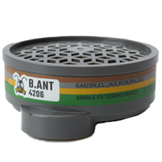 黑蟻工業 BANT 防毒面具濾毒罐 4201 4203 4206，工業防護，呼吸過濾，安全可靠, 4206濾毒罐【1個一包】, 1個