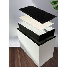 집진기 이동식 목공 중간필터 납땜 필터 100W 420x250x280mm 고효율 필터, 소형 풀 납땜 필터 세트 소형기계전용