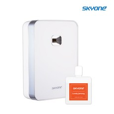스카이원 방향제 자동 분사기 화이트 + 리필액, 1세트, 210ml, 러블리자몽