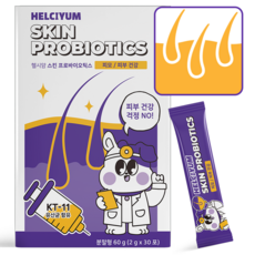 헬시얌 피부 영양제 강아지 고양이 아토피 피모 습진 발사탕 애견 병 가려움, 30회분, 피부/피모+장건강, 1개