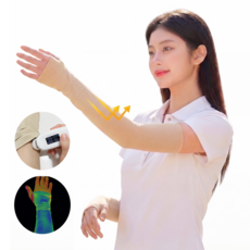 디디르 피부친화 자외선차단 암웨어 양손등형 스킨컬러 살색 아이스 쿨토시 패션 팔토시 살토시, 1개, 스킨색