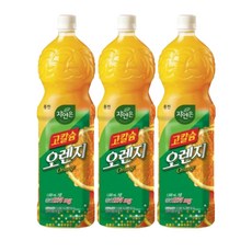 자연은 고칼슘 오렌지 페트, 1.5L, 3개