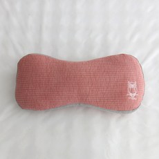 아르떼베딩 부엉이 풍수 자수 경추 목 메밀베개, 1개, 부엉이 땅콩 메밀베개(핑크)