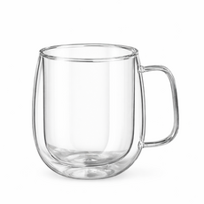 이중내열 유리컵 카페유리컵 머그컵 350ml, 투명 350ml, 2개 투명 350ml, 2개