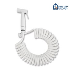 욕실 스프레이건 스프링호스 코일호스 세트, 화이트, 5m