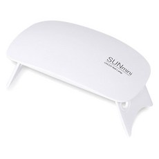 USB便攜式凝膠美甲LED燈, 白色的, 1個