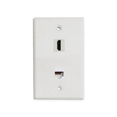 HDMI 1구 LAN 1구 월플레이트 벽부 판넬 WPHL0101, 1개