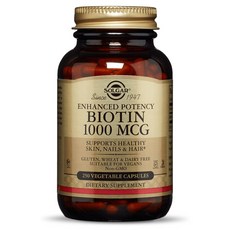 SOLGAR 生物素補充素食膠囊 1000mcg, 250顆, 1罐