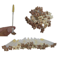 휴대하기 편한 귀여운 동물모양 미니 브러쉬, 10개, 동물모양 미니 브러쉬  B(랜덤발송)