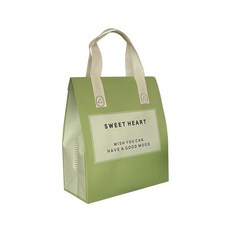 복장 부직포 쇼핑백 소중대 포장봉투 손잡이 선물봉투 쇼핑백 리유저블, 25개, 그린SWEET24×24×15cm