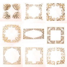 혼합 코너 장식 공예에 공예 나무 Scrapbooking