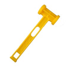 다기능 야외 텐트 플라스틱 망치 휴대용 그라운드 해머 사진 프레임 액자 도구, [01] Yellow, 1개
