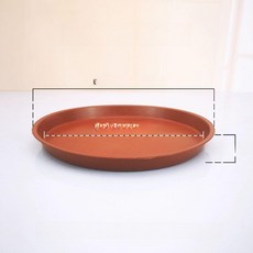 원형 화분받침대 이동식 대형 홈가드닝 바퀴달린 식물용, 1개, 벽돌색 450 내경 35.5