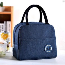 심플 보냉백 간편한 도시락가방 보온 가방 피크닉용 1개, 블랙