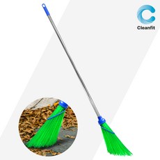 크린핏 개량비 소 스텐 빗자루, 1개, 혼합색상