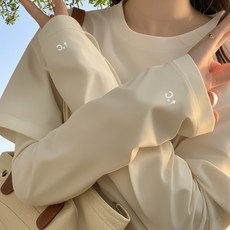 防曬冰袖女夏季防紫外線冰絲寬鬆加大碼薄款高顏值手袖套2025新款, 活動價2件裝【百搭黑+百搭黑】防曬加9,UPF50+【高顏值】加長加寬 時尚0, 1個