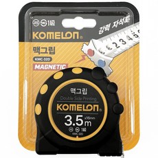코메론 맥그립 줄자 3.5m x 16mm KMC32D 자석훅 마그네틱 고정 타지마 고무그립, 3.5M (16mm) 1개