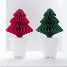 2018 나눔 러브팟 트리 가습기W1C0D36, 그린, 레드