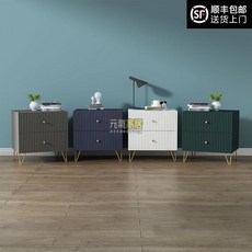 床頭櫃簡約現代輕奢迷你小型臥室北歐ins床邊小櫃子網紅收納櫃, 50CM規格白色,整裝, 1個