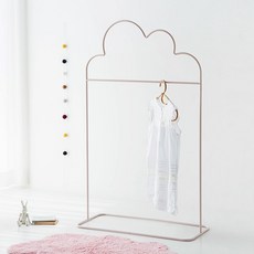 마켓비 KURUM 스탠드 행거 구름 철제 스틸 드레스룸 옷걸이 인테리어, 핑크