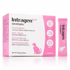 인트라젠 플러스 강아지 유산균 종합영양제 반려동물 영양제, 2g, 장건강/유산균, 30개