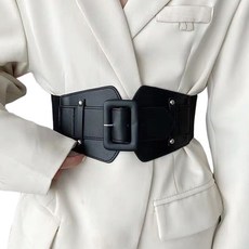 여성 코르셋벨트 가죽 캐주얼 밴딩스판 와이드 고무줄 허리띠 Women's belt