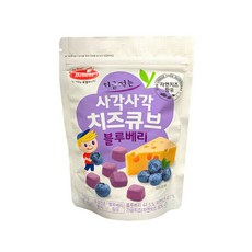 베베스트 처음먹는 사각사각 치즈큐브, 블루베리, 1개, 16g