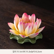 금성여자 연꽃조화 연꽃 조화꽃 연등제작 불교굿즈, 핑크 D, 기본 향