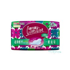 康乃馨 超薄蝶型衛生棉, 1個, 一般流量 20片