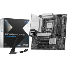MSI PRO B860M-A WiFi 마더보드 mATX - 인텔 코어 울트라 프로세서시리즈 2 LGA 1851-12 DRPS DDR5 메모리 부스트8600+ MTs OC PCIe