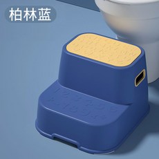 兒童雙層增高墊凳 寶寶防滑墊腳凳 浴室輔助踏台 可愛字母數字設計, S385-藍, 1個