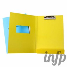 인프마켓 진행문서화일 종이 A4 노랑 투명화일 서류파일 파일케이스