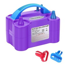 Growsun 전기 공기 풍선 펌프 110V 600W 송풍기 팽창기 가랜드 아치 파티 장식용 퍼플, Purple, 1개
