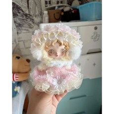 SP 스컬판다 팝마트 정원 겨울 음악 판다 드레스 인형 인형옷 소품, 아기 옷 + 머리 장식 액세서리에는 인형이 포함되지 않, 아침 햇살 요정 세트