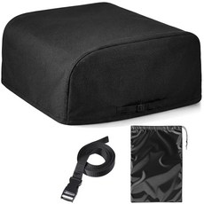 Outus RV 에어컨 커버 1개 길이 96.5cm(38인치) x 너비 68.6cm(27인치) 높이 35.6cm(14인치) 600D 옥스포드 캠퍼 여행용 트레일러 AC 커버, 1, 블랙