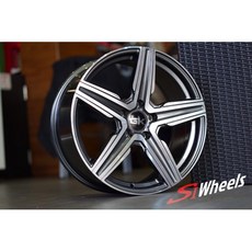 FK鋁圈 18吋 5/112 S1521 亮鐵灰車面 鋁合金 輕量化 耐用 時尚改裝, 1個