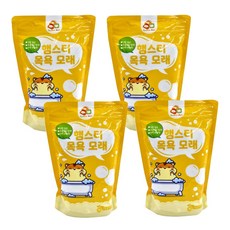 애니몰파크 햄스터 목욕모래 레몬향, 4개, 1kg