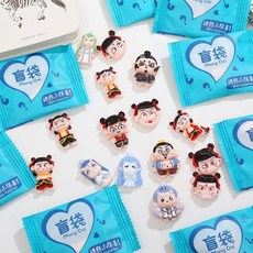 哪吒 哪吒盲袋仿真樹脂配件DIY盲袋拆拆樂六一兒童節禮物可愛擺件飾品, 1個, 哪吒2魔童鬧海【盲袋】款式隨機,【3包】好友分享-普通款